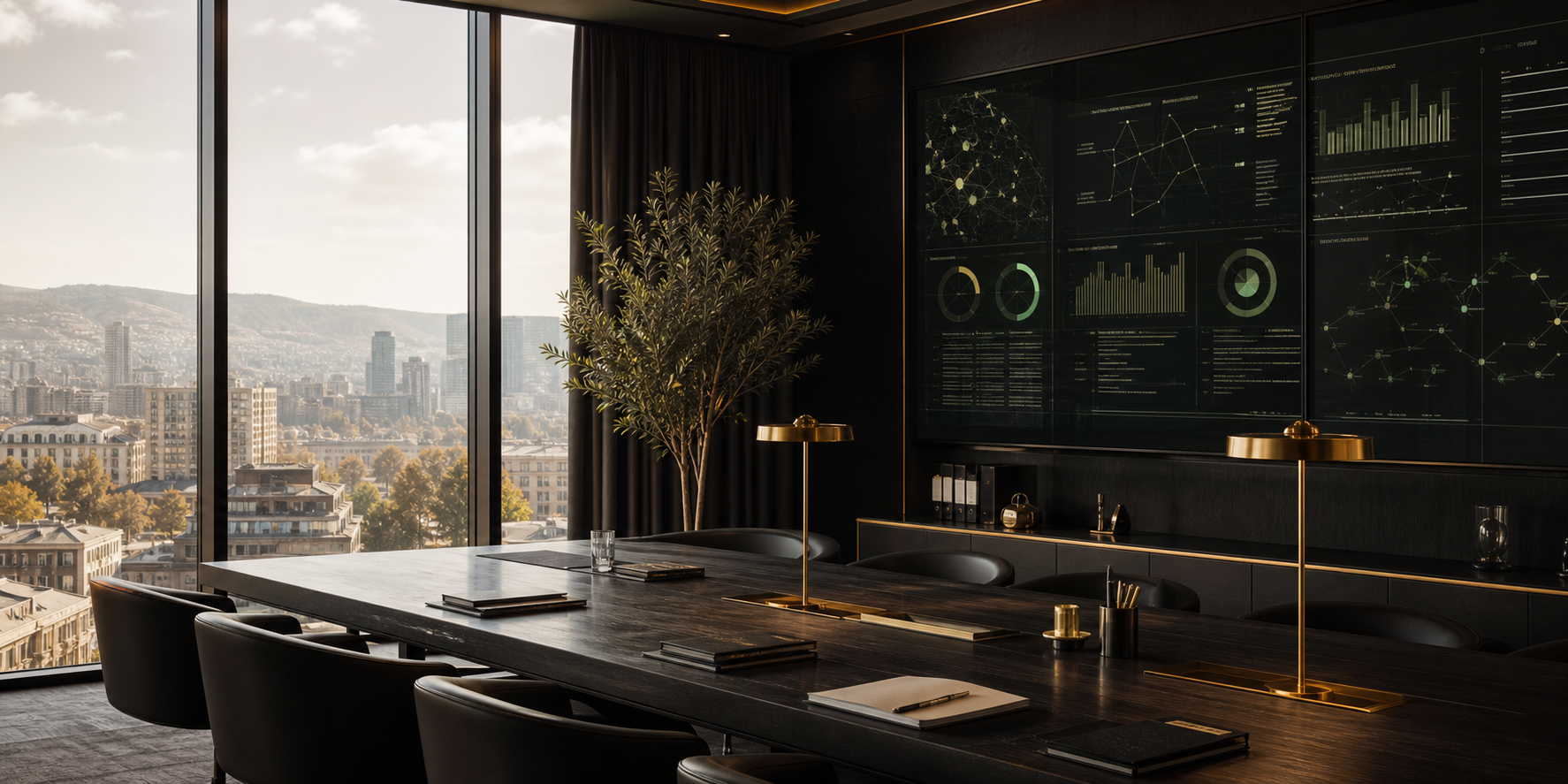 Concept image of an operations review room in Tbilisi